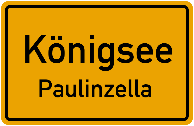 Ortsschild Königsee