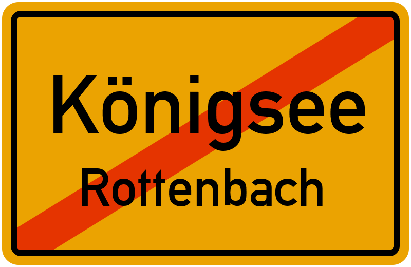 Ortsschild Königsee
