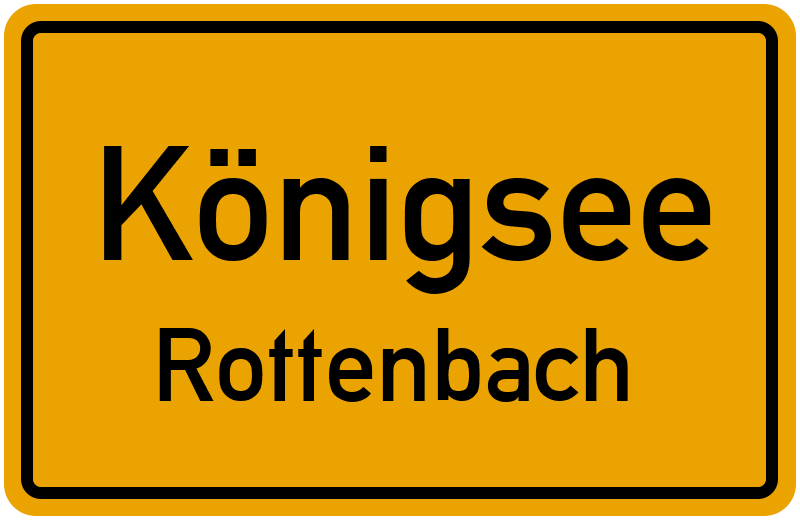 Ortsschild Königsee