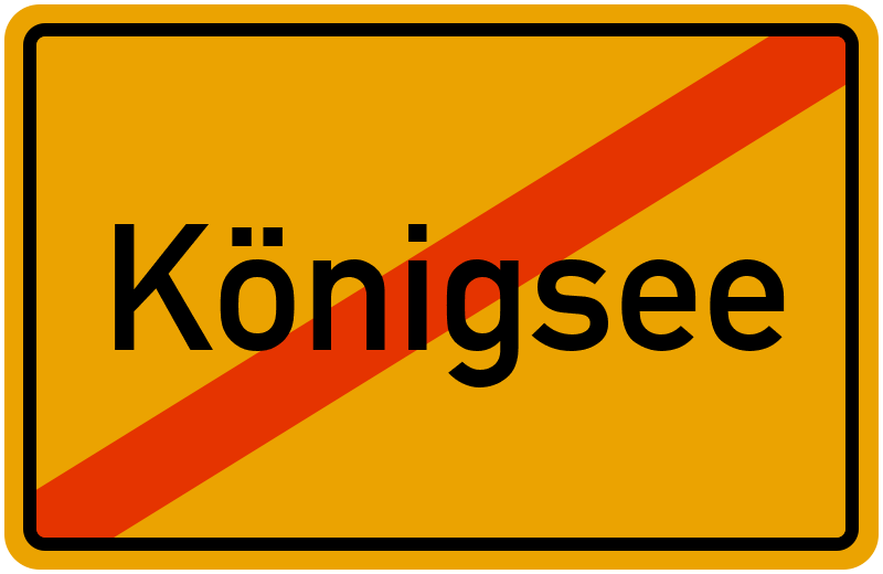 Ortsschild Königsee
