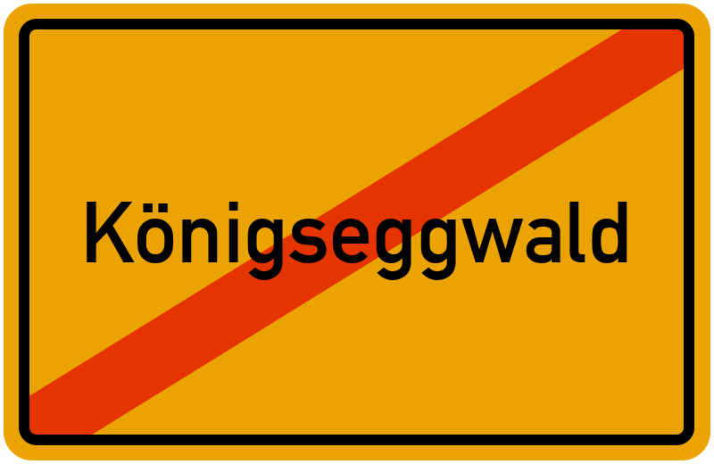 Ortsschild Königseggwald