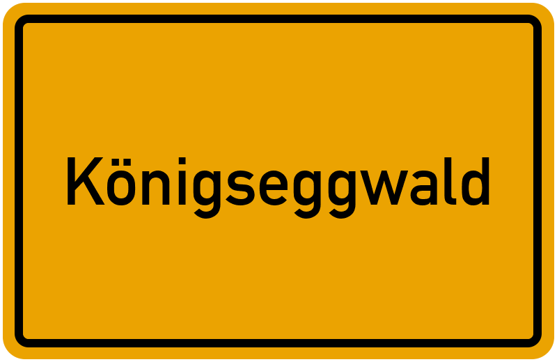 Ortsschild Königseggwald