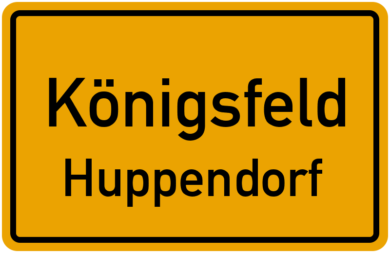 Ortsschild Königsfeld
