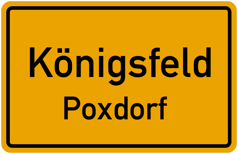 Ortsschild Königsfeld