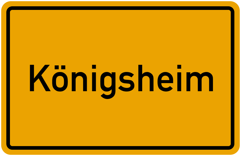 Ortsschild Königsheim