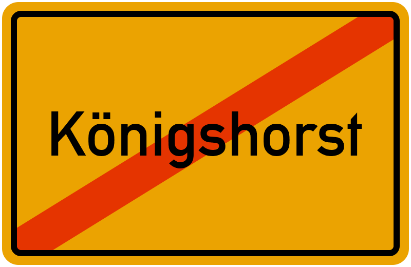 Ortsschild Königshorst