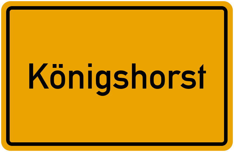Ortsschild Königshorst