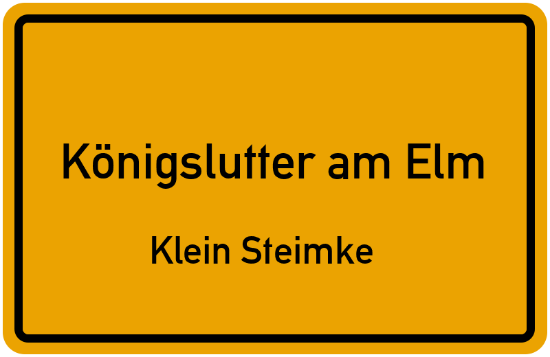 Ortsschild Königslutter am Elm