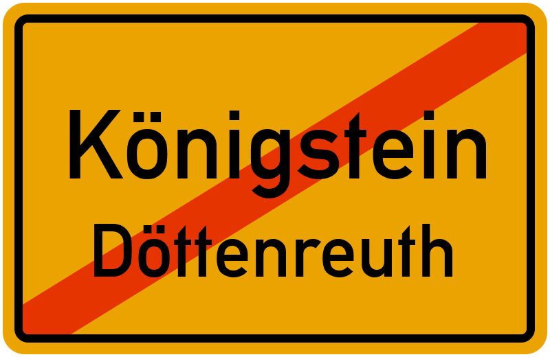 Ortsschild Königstein