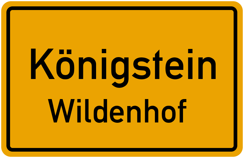 Ortsschild Königstein