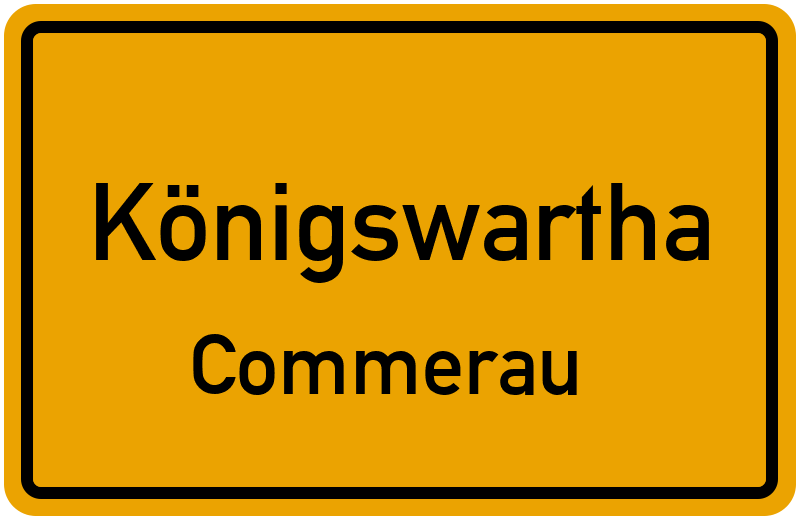 Ortsschild Königswartha