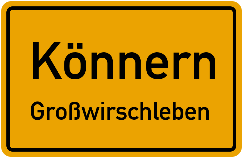 Ortsschild Könnern