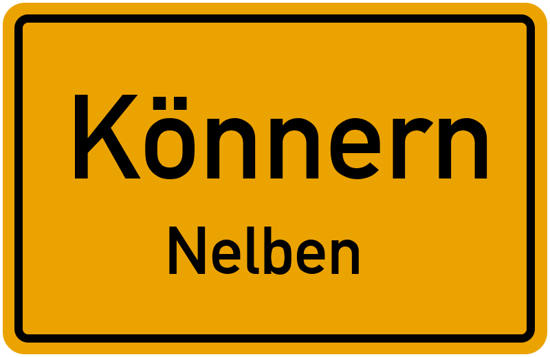 Ortsschild Könnern