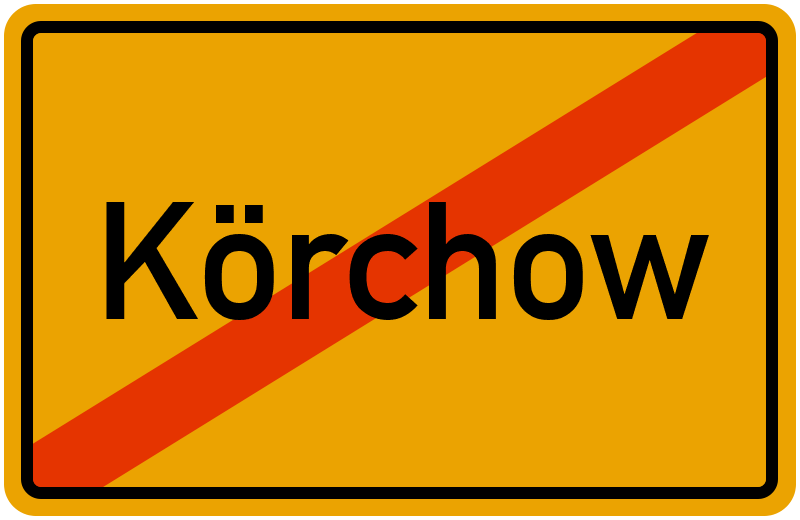 Ortsschild Körchow