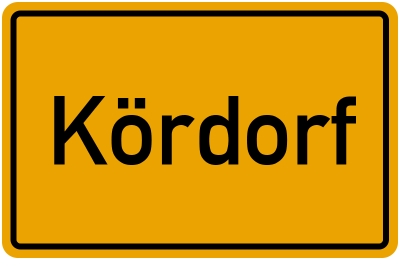 Ortsschild Kördorf