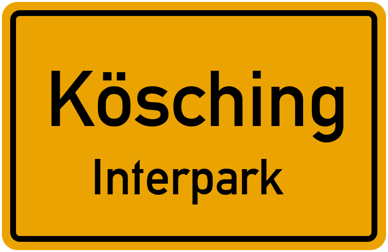 Ortsschild Kösching