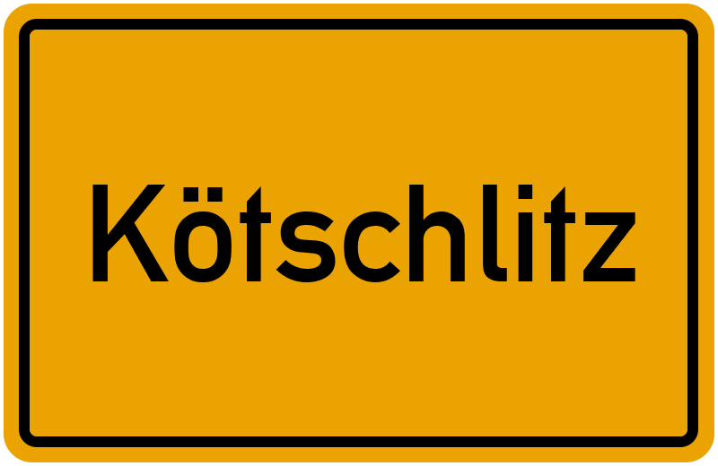 Ortsschild Kötschlitz