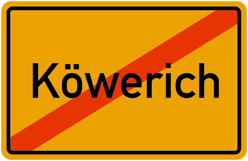 Ortsschild Köwerich
