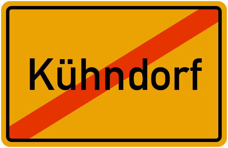 Ortsschild Kühndorf