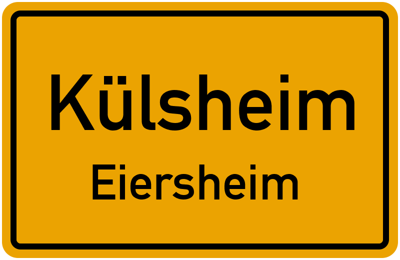 Ortsschild Külsheim