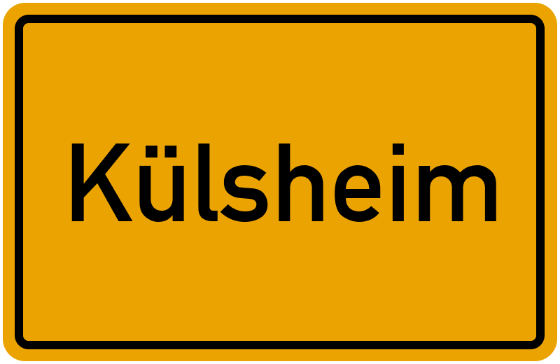 Ortsschild Külsheim