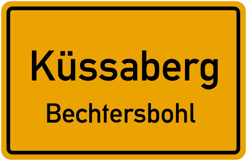 Ortsschild Küssaberg