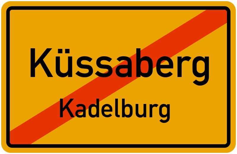 Ortsschild Küssaberg