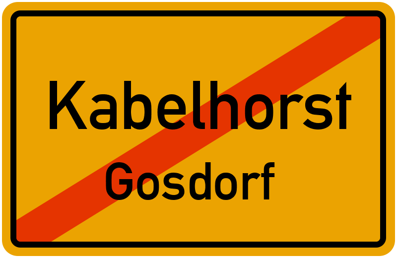 Ortsschild Kabelhorst