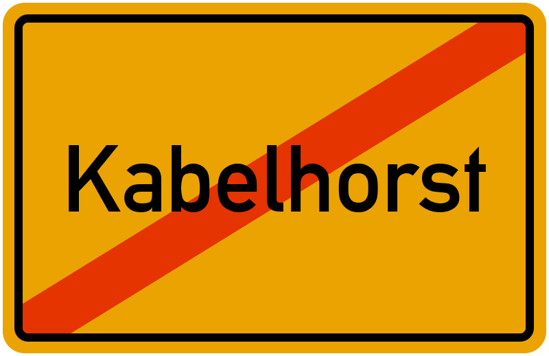 Ortsschild Kabelhorst
