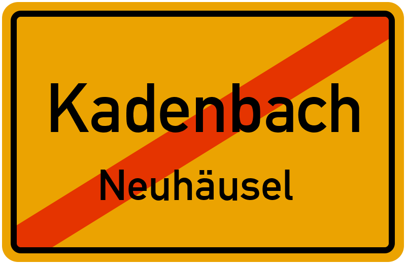 Ortsschild Kadenbach