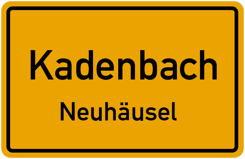 Ortsschild Kadenbach