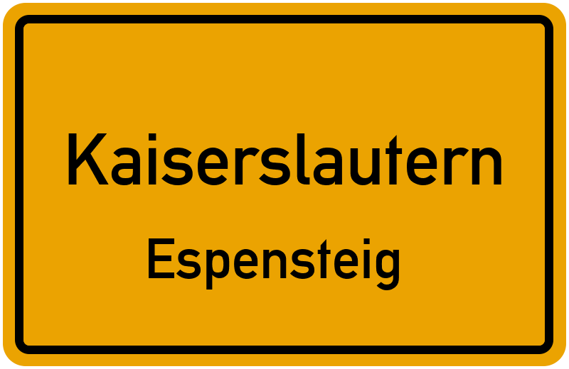 Ortsschild Kaiserslautern