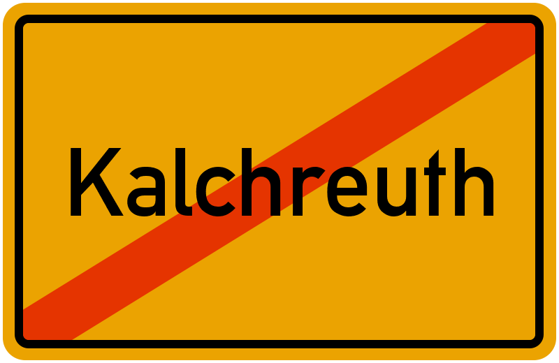 Ortsschild Kalchreuth
