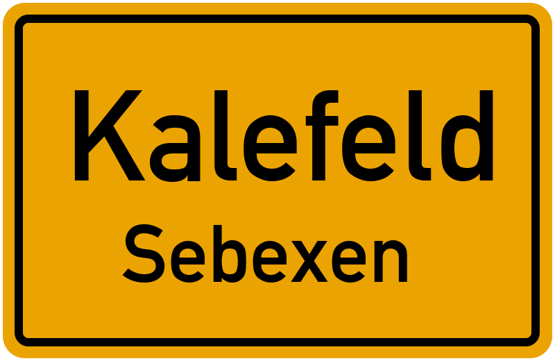 Ortsschild Kalefeld