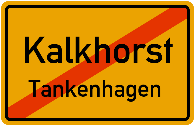 Ortsschild Kalkhorst