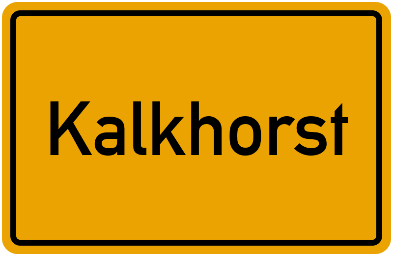 Ortsschild Kalkhorst