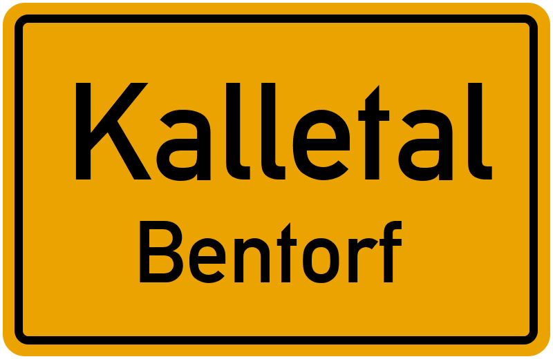 Ortsschild Kalletal