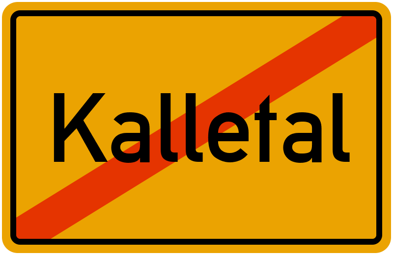 Ortsschild Kalletal