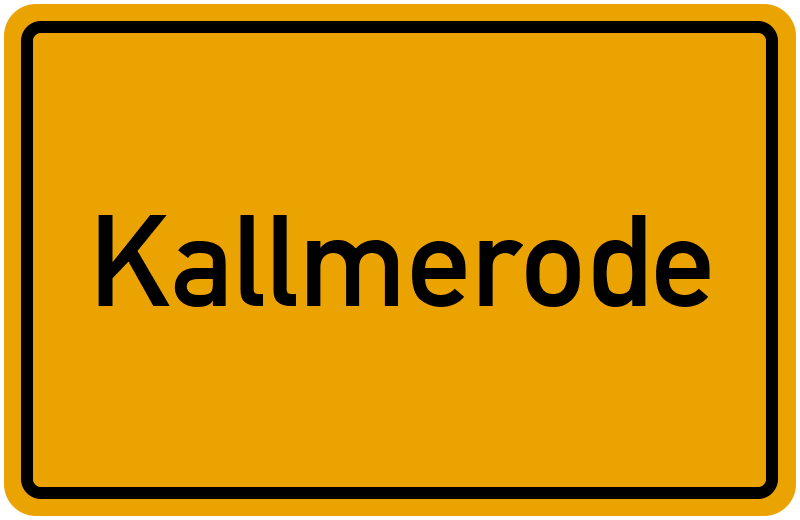 Ortsschild Kallmerode