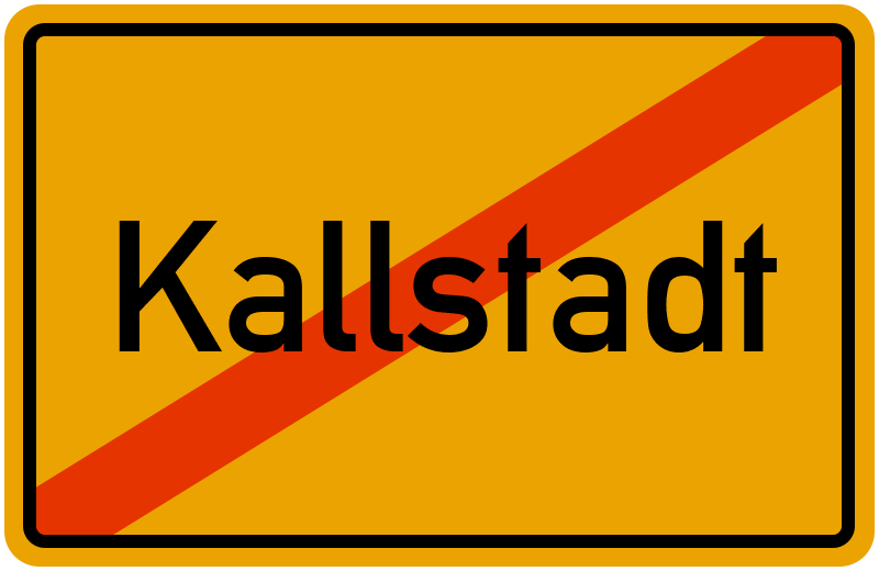 Ortsschild Kallstadt