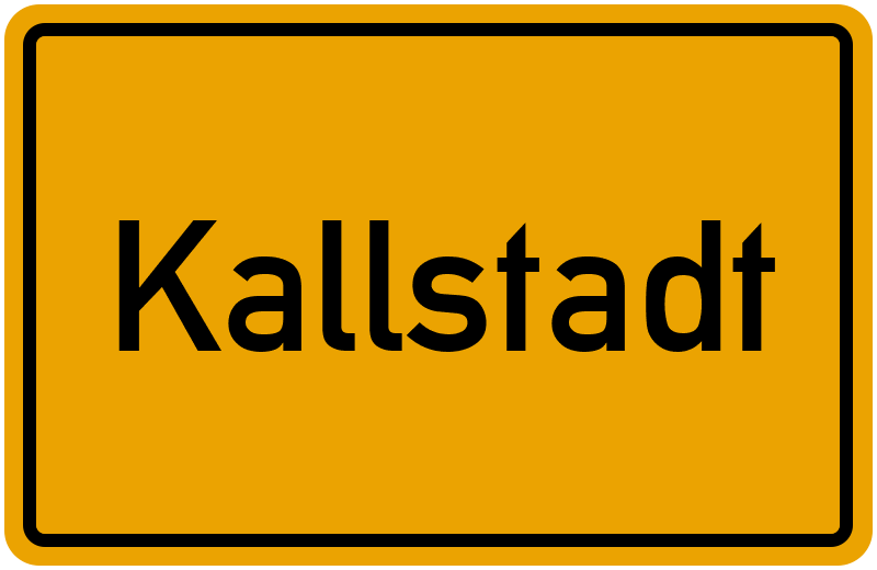 Ortsschild Kallstadt