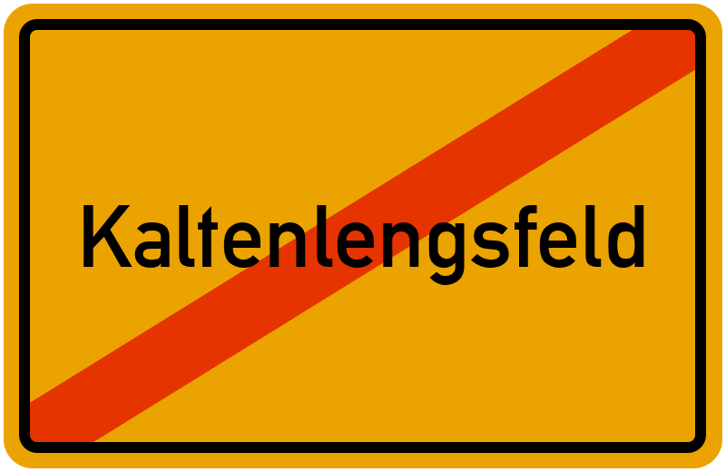 Ortsschild Kaltenlengsfeld