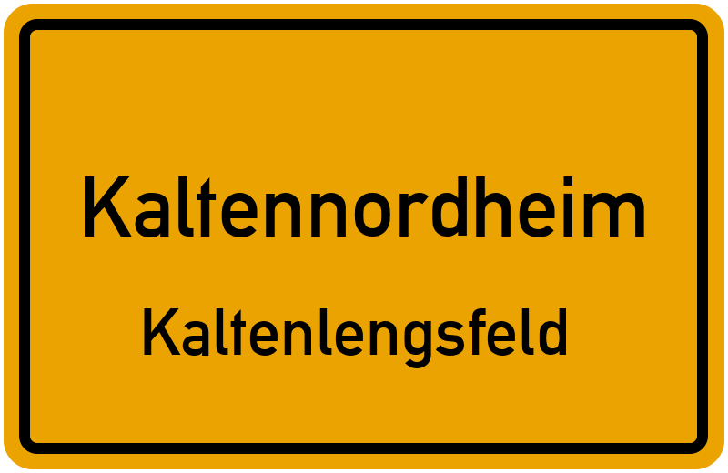 Ortsschild Kaltennordheim