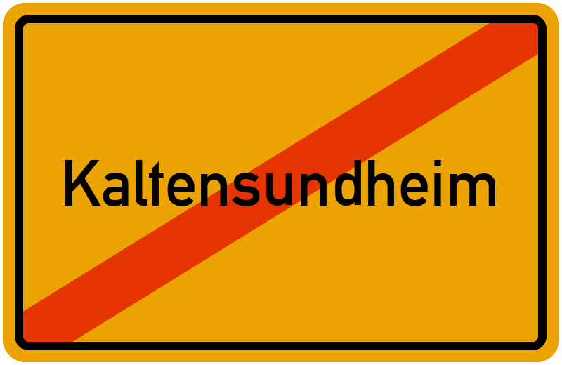 Ortsschild Kaltensundheim