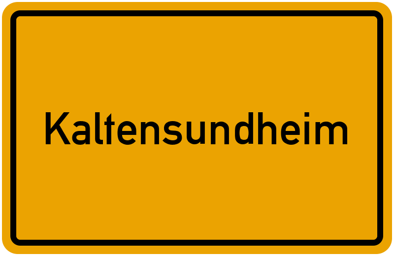 Ortsschild Kaltensundheim