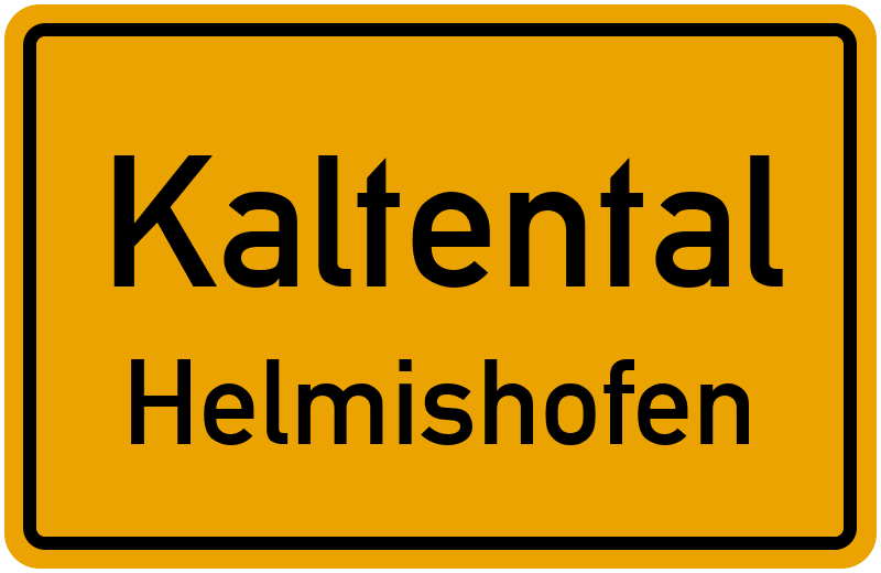 Ortsschild Kaltental