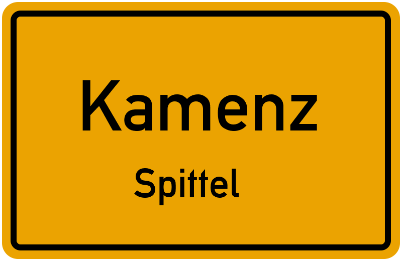 Ortsschild Kamenz