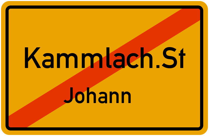 Ortsschild Kammlach.St