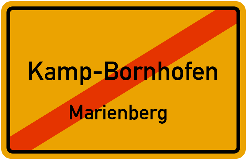 Ortsschild Kamp-Bornhofen