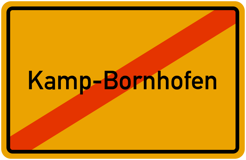 Ortsschild Kamp-Bornhofen